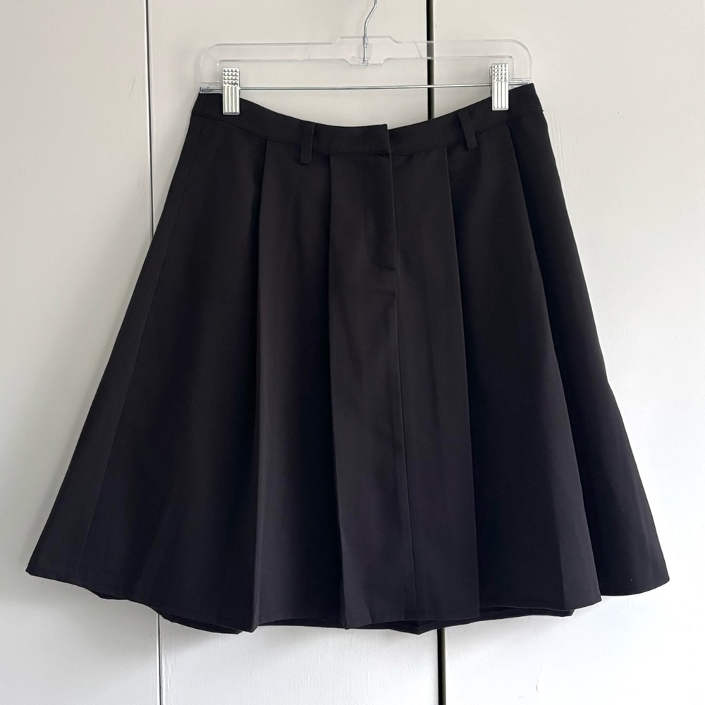 Motel Rocks Low Rise Black A-Line Pleated Skirt Size XS